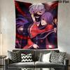 Dark Fantasy Warrior Tapestry Background Cloth Wallmounted Homestay Soft Decoration Tapestry Background Wall Hanging Cloth