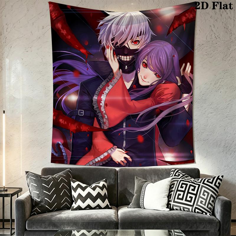 Dark Fantasy Warrior Tapestry Background Cloth Wallmounted Homestay Soft Decoration Tapestry Background Wall Hanging Cloth