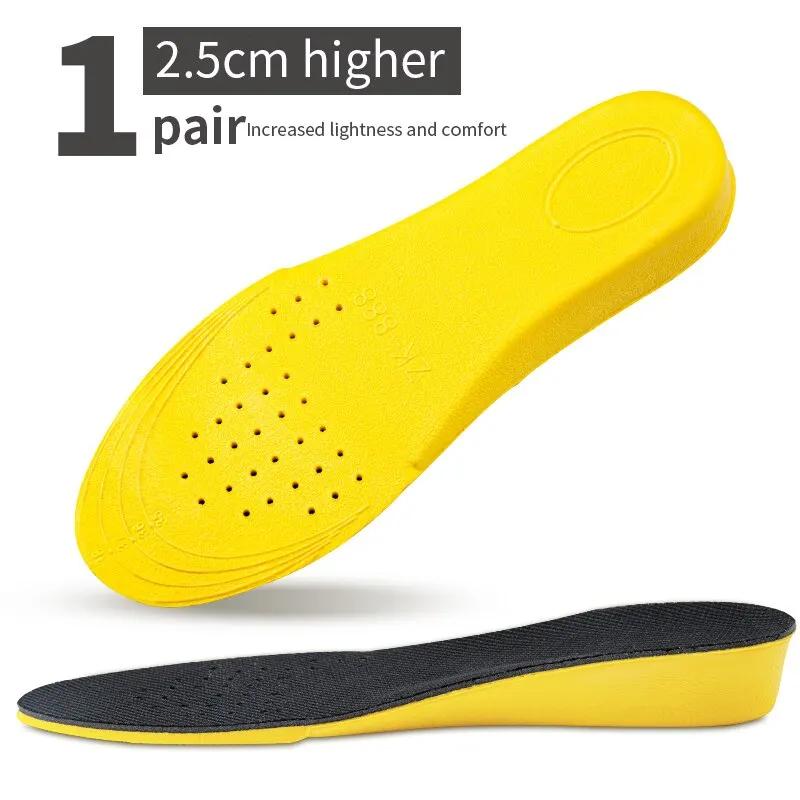 Men Invisible Height Increasing Insoles Soft and breathable insoles Flexible shock-absorbing sole arch support sports insoles