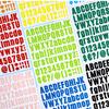 1 pc Large size Colours Numeric Letter Stickers Adhesive DIY Diary Album Scrapbooking Material handmade Junk Journal Supplies