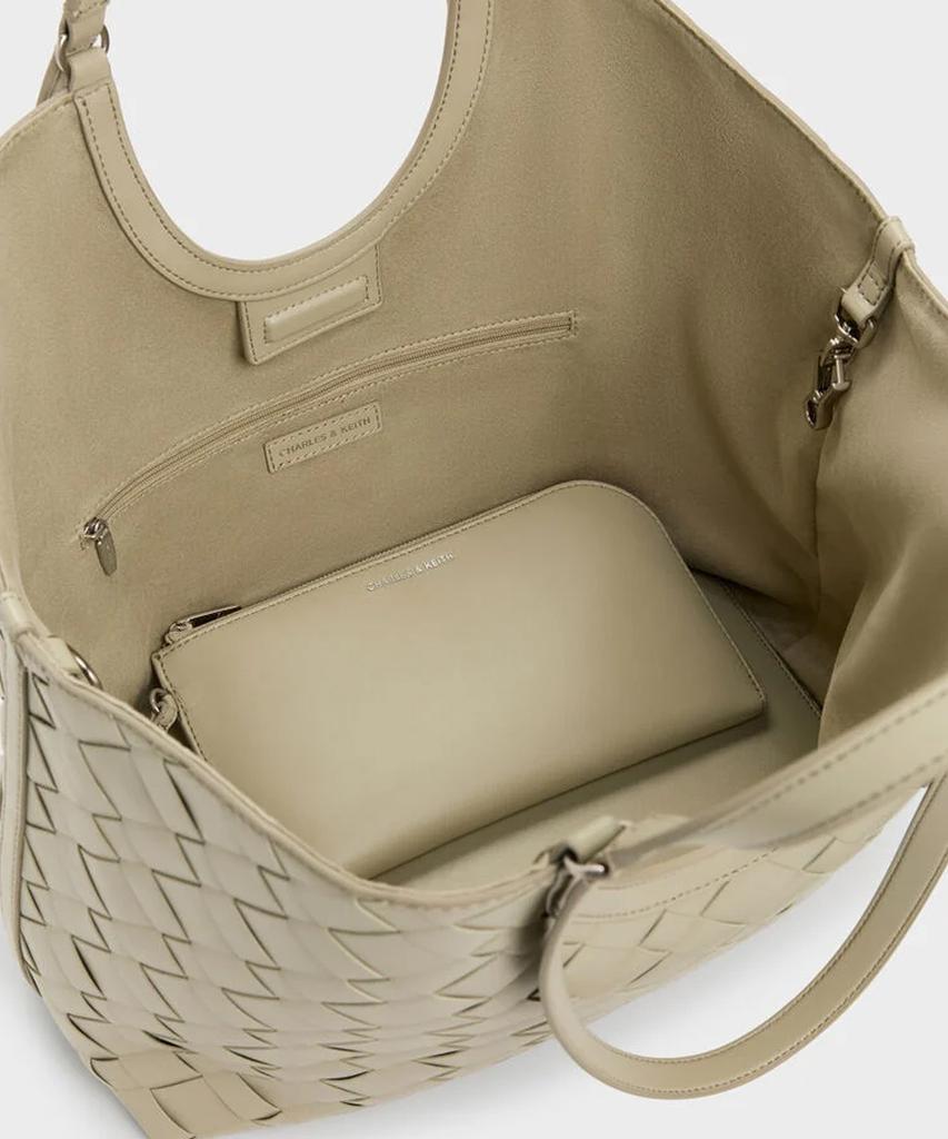 Charles & Keith Yvette Woven Tote Bag 3 Colors Ck2-30701583
