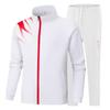 Unisex Stand-up Collar Sports Jacket and Hoodie Set