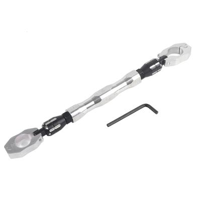 Adjustable Motorcycle Balance Crossbar 7 8  22mm Handlebar Strengthen Lever Bar (Silver)