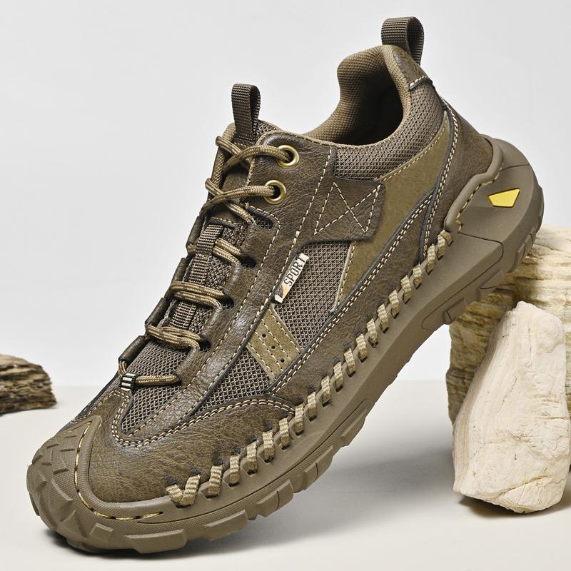 Men's Casual Shoes Versatile Genuine Leather Male Sports Shoes Leisure Soft Soles Sneakers Outdoor Men Treking Footwear Trainers