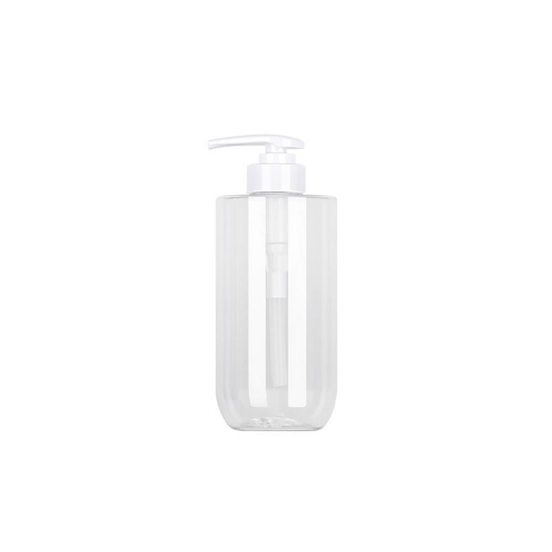 500ml Amber Plastic Pump Bottle for Shampoo, Hand Soap, or Lotion