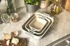 Staub Rectangular Dish Set 20x16cm Macaron Blue Ceramic Gratin Dish Oven and Microwave Safe Japanese Dish (14x11cm / / 27x20cm) 3-Piece Set, - Set,