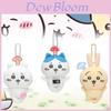 Adorable Long Mushroom Bear Plush Keychain Cute Japanese Cartoon Doll Gift