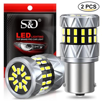 2Pcs P21W Led 1156 BA15S PY21W BAU15S BAY15D P21/5W 1157 Led-lampen T20 7440 W21W WY21W 7443 W21/5W 42SMD Auto Blinker Licht Umge Auto Lampe