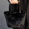 Plush bag women's fluffy bag portable bucket bag fluffy messenger ins Korean version 2022 new autumn and winter