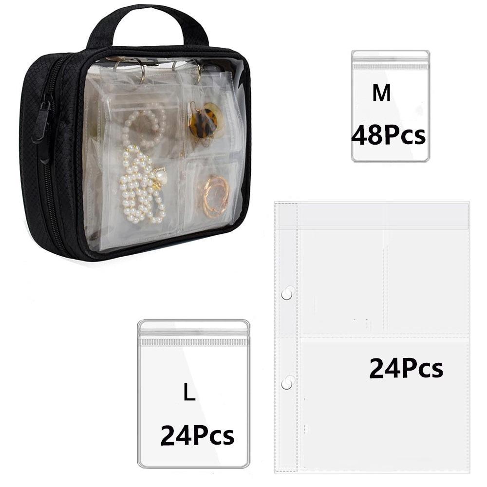 

Sealed Jewelry Display Bag Dust-proof Necklace Ring Packing Bag Earring Holder for Storing Jewelry