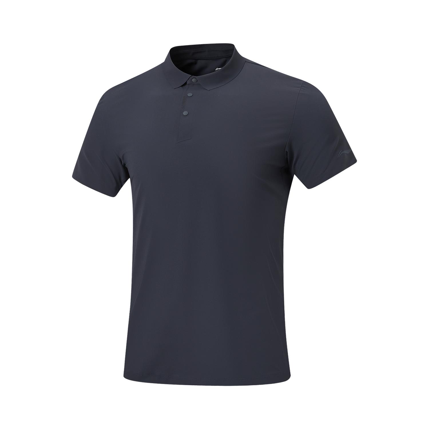 Li-Ning Antibacterial Quick-Dry Cool UV-Resistant Sports Polo Shirt Men tops APLW351-6 S