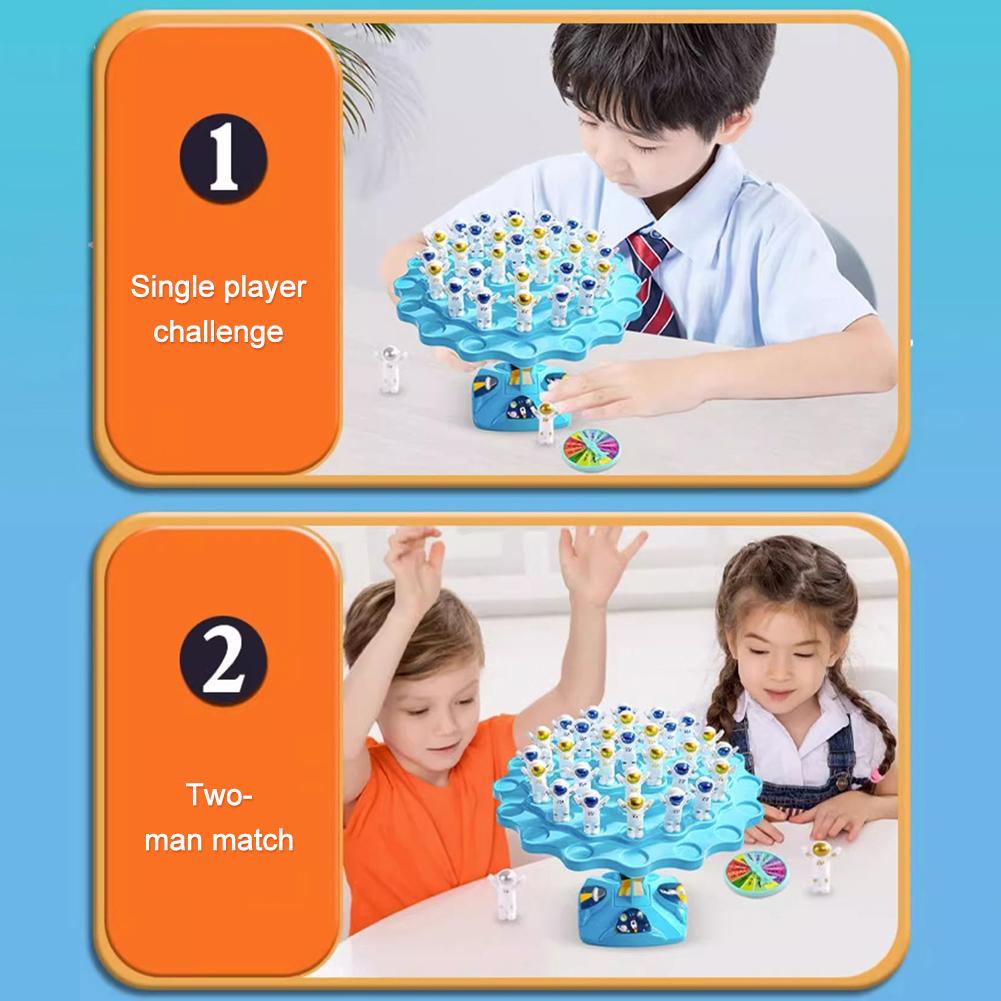 Astronaut Balance Games Parent-Child Interaction Balance Board Game Funny Educational Balance Tree Decompression for Kids