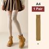 1Pair Over Knee High Footless Leg Warmers Women Warm Winter Knitted Crochet Long Boots Socks Warm Long Leg Warmers Thermal Thigh High Sock