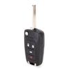 Auto 4 Tasten Klappschlüsselanhänger Gehäuse Schale Abdeckung Schwarz Ersatz für Camaro 2010 2013