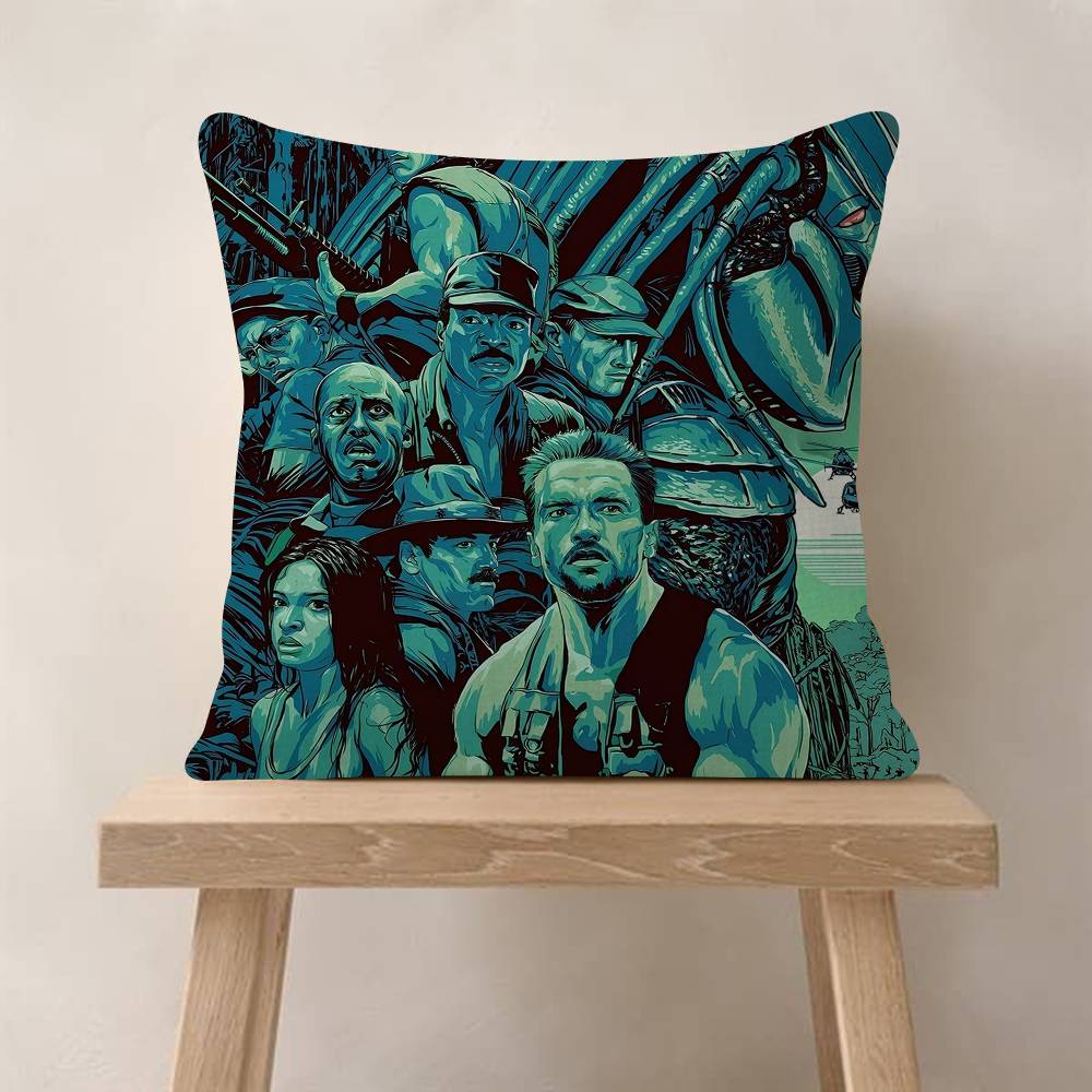1PC The Predator Maple Design Cushion Cover Happy Autumn Harvest Decor Holiday Decorati Pillow Cover