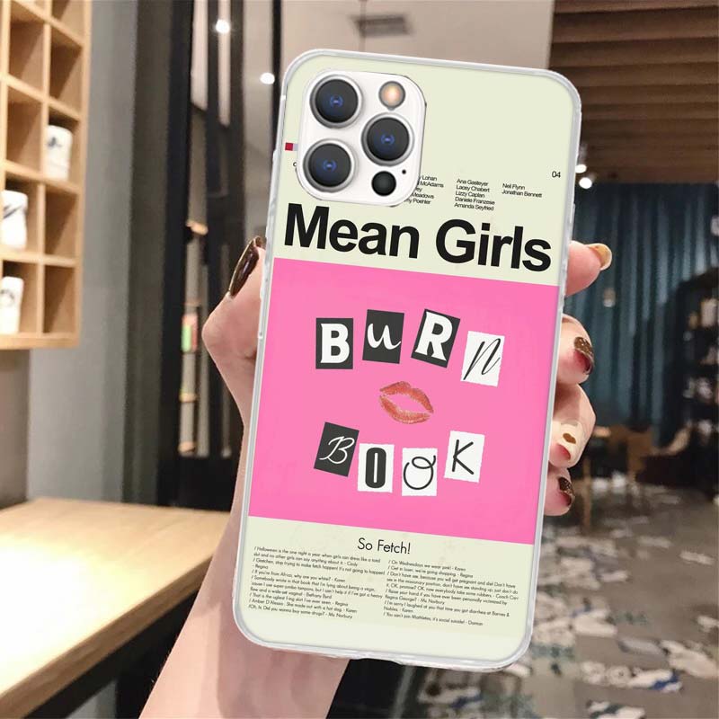 Mean Girls Burn Book Soft Phone Case For iPhone 16 15 14 13 12 11 Pro Max X XR XS 7 Plus 8 + SE 2020 Pattern Customized Cover 14