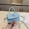 2025 Summer New Bow Bag Korean Version Personalized Ins Women's Handbag Fashionable and Simple Shoulder Oblique Span Bag
