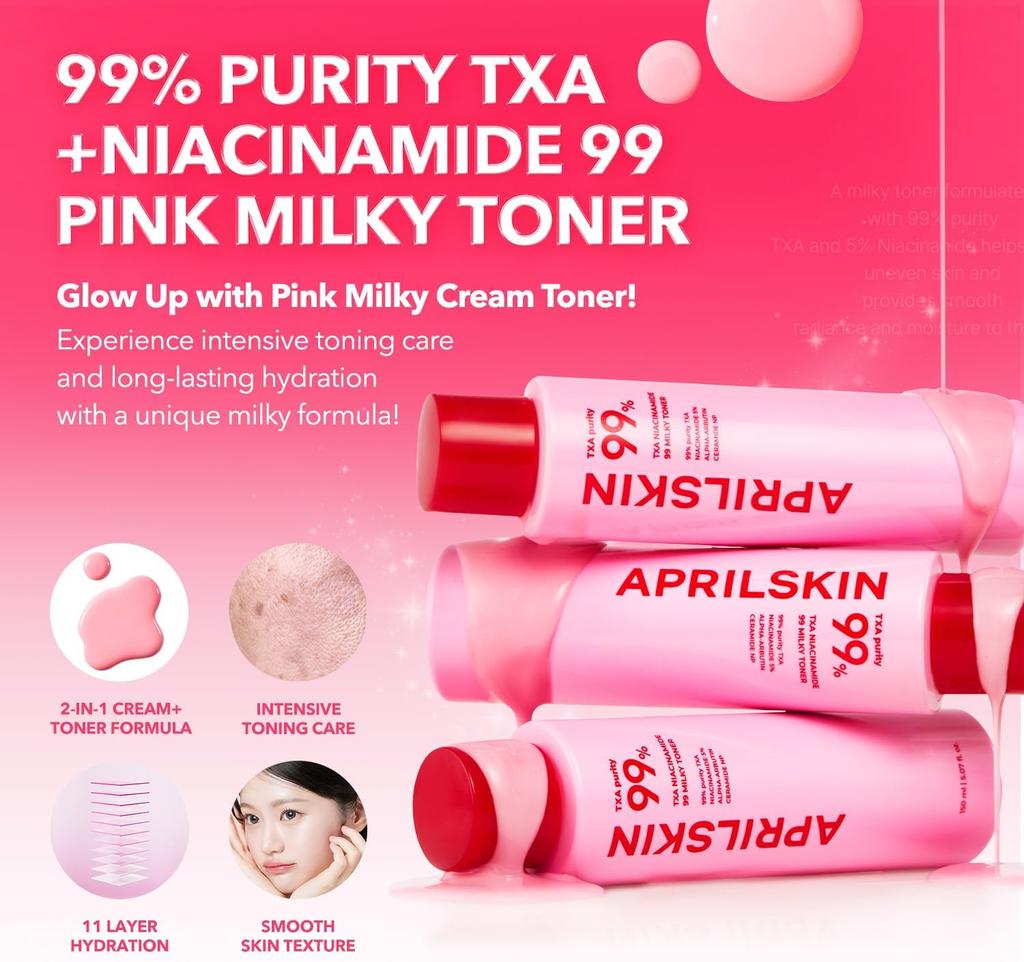 Aprilskin TXA Niacinamide 99 Milky Toner 150ml