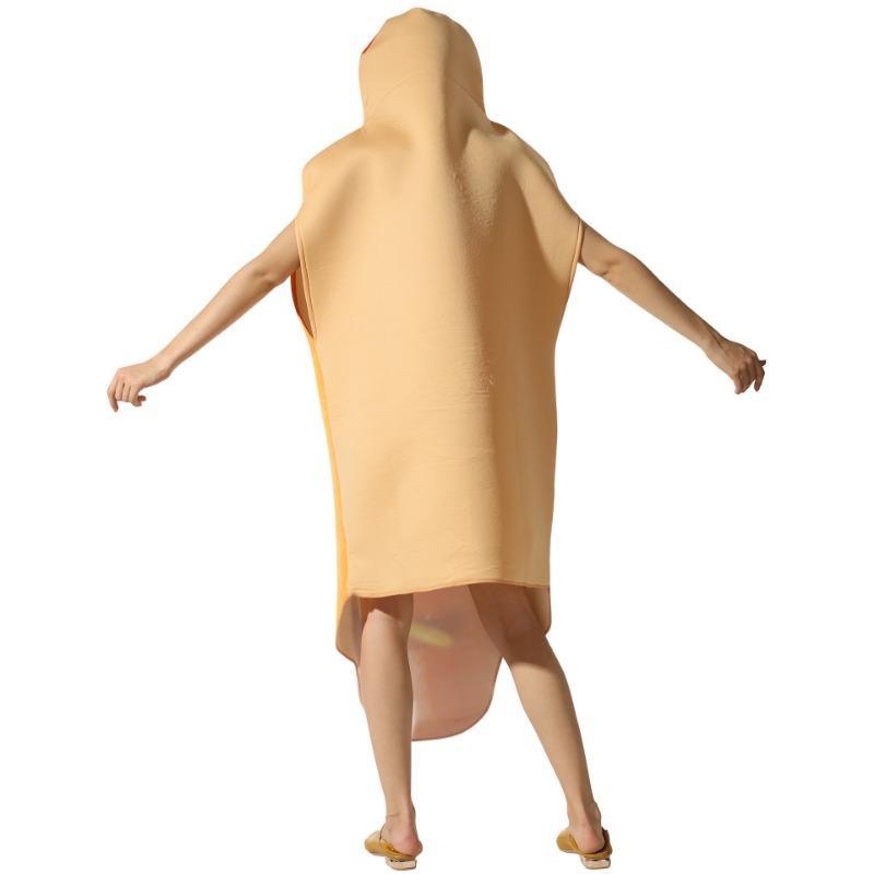 1pcs/set Halloween Hot Dog Costume Polyester Full Body Jumpsuit for Cosplay and Stage Performance Playing Clothing