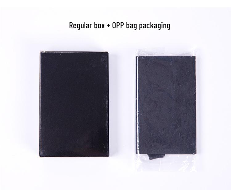 Anti-Theft RFID Aluminum Card Holder - Automatic Pop-Up, Demagnetization-Proof Credit and Bank Card Case
