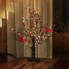 LED Vintage Glowing Tree with Cardinals Battery Operated Twinkle Trees Lamp with Lighted Branches Festive Holiday Party Lighting Halloween Christmas