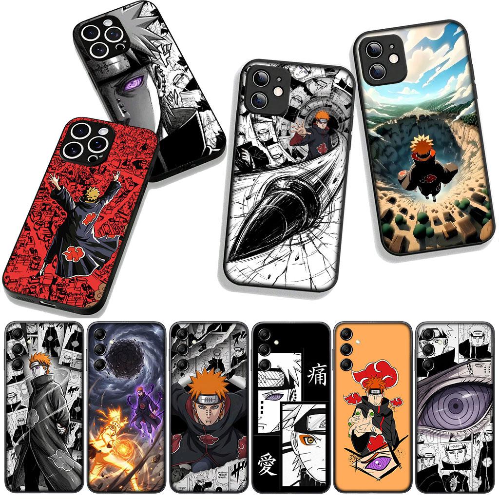 Anime Akatsuki Pain Narutos Phone Cover Case for Apple iPhone 16 15 14 Plus 13 12 Mini 17 Pro Max + ProMax 16E Air 16+ Casing