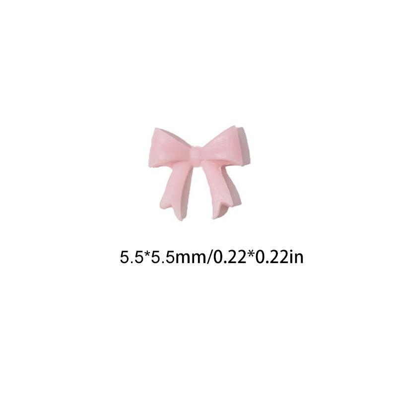 

50Pcs Mixed Mini Bow Nail Art Charms 3D Bowknot Tie Parts Nail Art Decoration Ribbon Nail Accessories For DIY Manicure Salon