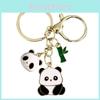 Charming Cute Panda Metal Keychain Perfect Gift For Couples And Friends