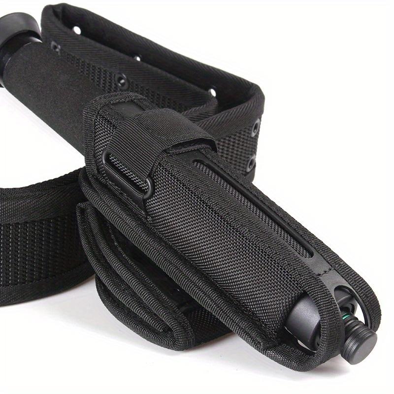 360° Rotating Telescopic Baton Holder Durable Nylon Holster for 21" To 26" Batons, Quick-Release Clamping Buckle, Secure Belt Loop, Secure Baton Grip