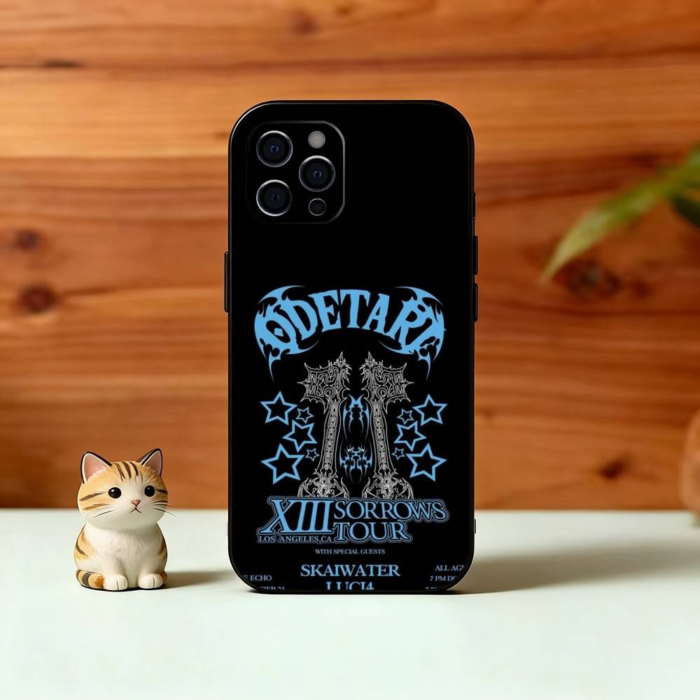 R-Rapper O-Odetari Phone Case For iPhone 17,16,15,14,13,12,11 Plus,Pro Max,XS,Soft Silicone Black Cover