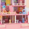 Miniaturmöbel Puppenhaus Set 3D Puppenhaus Zusammenbau Kreatives DIY Traum Prinzessinnenschloss Kinder
