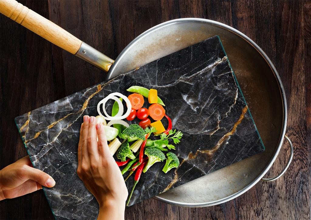 Glass Board Cutting Board 52X30 Marble