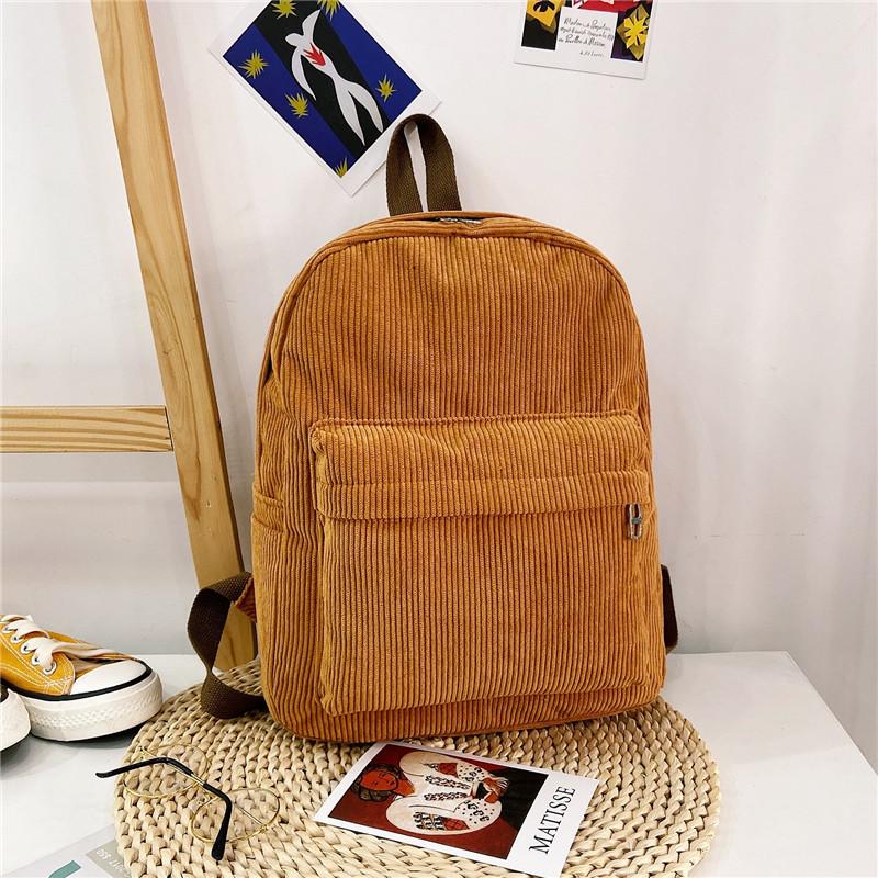 large corduroy backpack