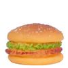 Newcomer Exclusive: Tear-Resistant Sounding Hamburger Toy for Small Teething Puppies