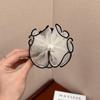 Korean Style High-End Flower Claw Hair Clip for Women's Updo - Sweet and Gentle French Shark Clip