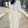 Wide-leg Pants Suit Suit Women's Spring and Autumn Fashion Temperament British Style Casual Fried Street Professional Small Suit