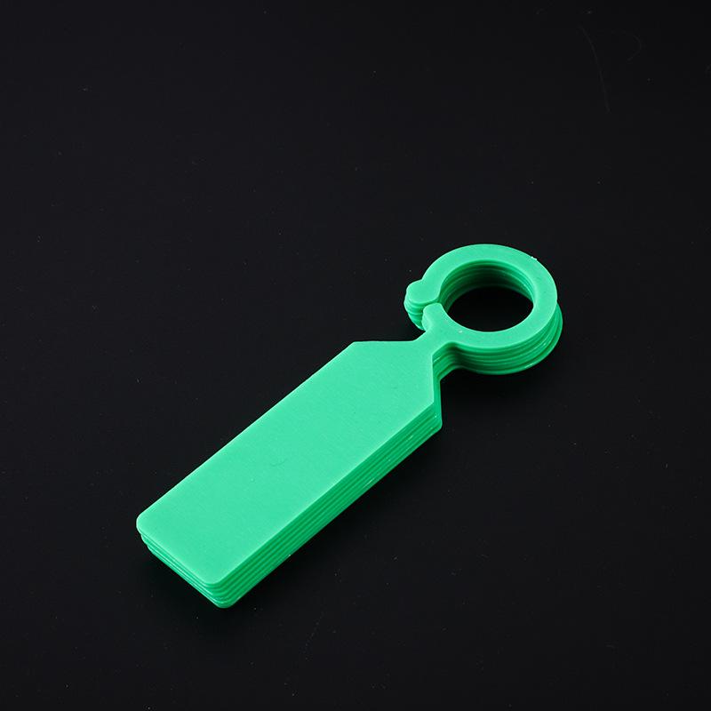 Waterproof Plant Variety Marking Tags - Durable Plastic, Ring Buckle Design for Seedlings, Flowers, Grapes, Watermelons, and Fruit Trees