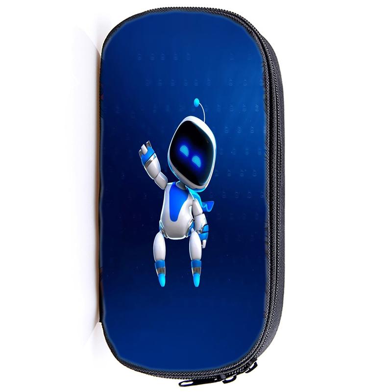 Astro Bot Astronaut Pencil Case Zip Pencil Bag Pouch Function Portable Pencil Case with Zipper Student Stationery Supplies