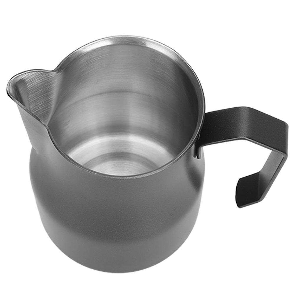 304 Stainless Steel Milk Frothing Pitcher 450ml 350ML Coffee Steaming Pitcher Olecranon Type Outlet Milk Frother Cup