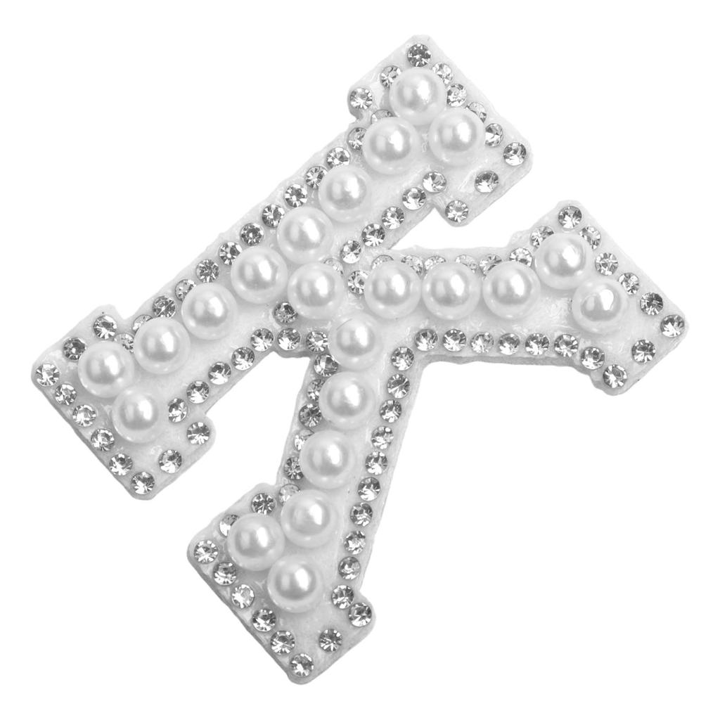 Pearl Letters Clothes Letter Alphabet Embroidery Sparkle