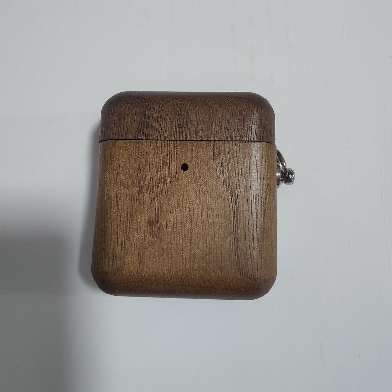 

Earphone Case Wood Products Apple Airpods1/2/3/3/4/5 Generation Wireless Bluetooth Protective Case Solid Wood Hard Case Separates High-End Walnut