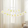 1PC/5PCS/10PCS 11.6cmX16.2cm Spanish Birthday Flag Party Banner Flower ForHome Room Happy Birthday Party Atmosphere Decorations