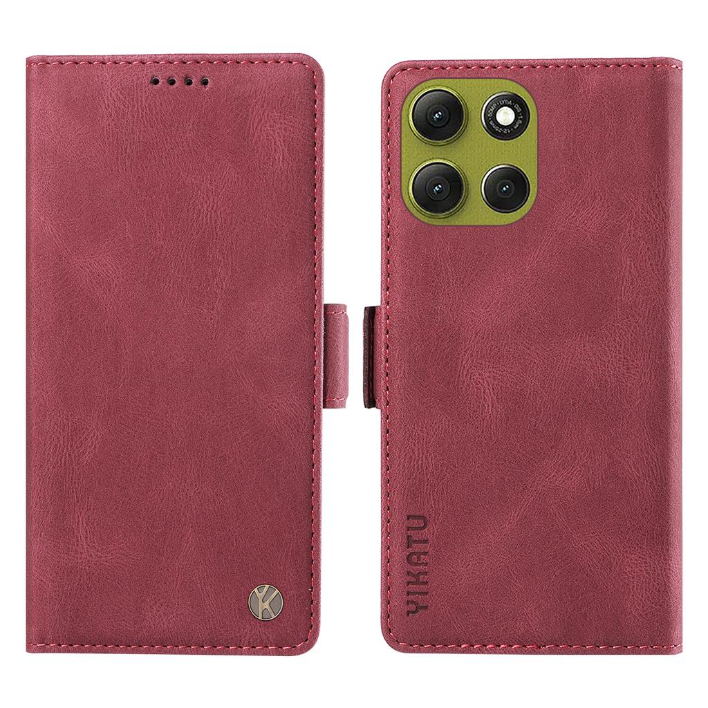 For Motorola Moto G86 5G Leather Case YIKATU YK-005 Skin-touch Feeling Wallet Phone Cover