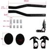 SensaBliss Bicycle Rest Bicycle Relaxation Aluminum Alloy Aero Auxiliary TT Bars for Road Cross and Mountain Triathlon Bars Handlebars, Handlebars,