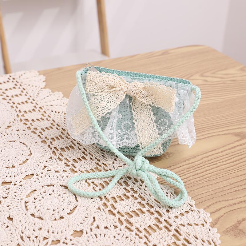 Kids Girls Flower Summer Caps Fashion Children Sunscreen Sun Hat Straw Hat Bag for Beach Baby Accessories for 2-8 Years Kids