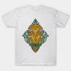 Chanterelle Mushrooms With Fiddlehead Fern T Shirt Vintage Slightly Stretched Designer Clothes Top For Everyday Wear