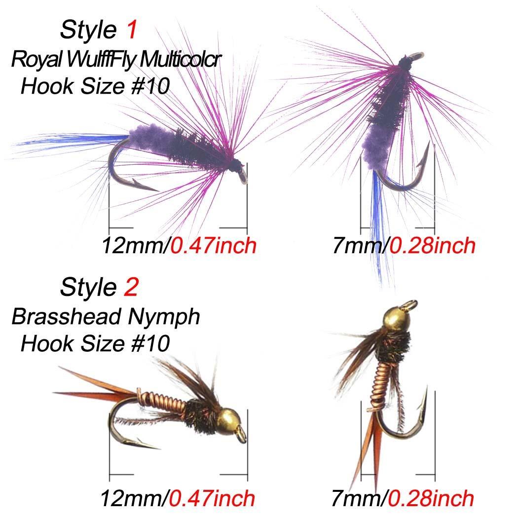 25 шт./кор. влажные/сухие приманки для ловли мух нахлыстом для форели — фото 14
