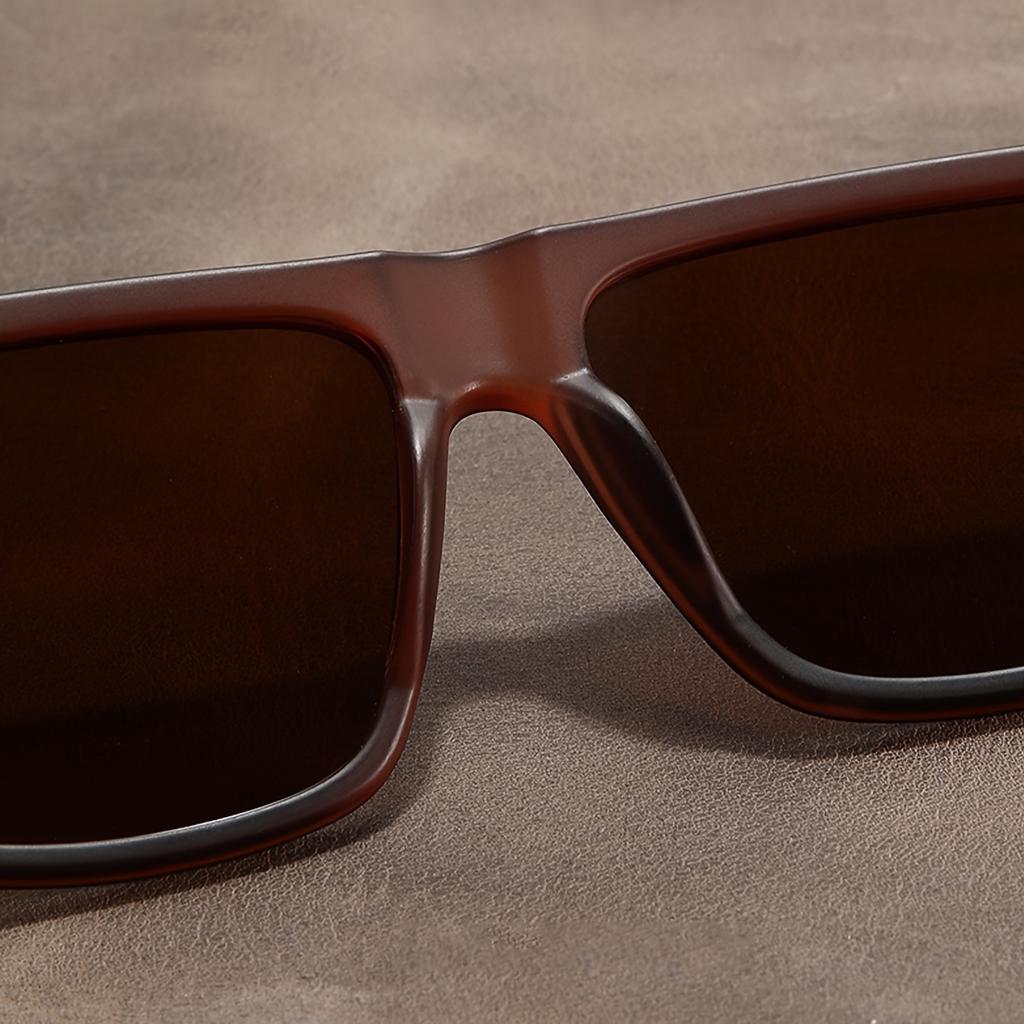 Multicolored Walnut Half-Frame Non-Prescription Glasses, Ultra-Lightweight, with a PC Frame And AC Lenses, Stylish Eyewear