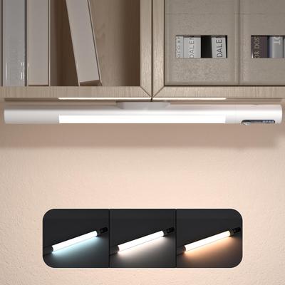 LUTW LED Schreibtischleuchte mit Bewegungssensor, 3000mAh, Display, Typ-C wiederaufladbar, Automatisches Einschalten, Kabellos, Stilvoll, Augenfreundliche Schreibtischleuchte [3 Farben]