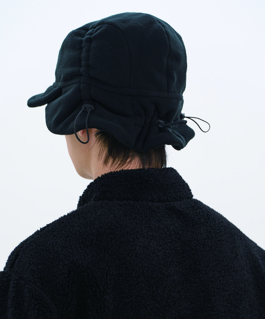 Kasakasa Fleece Trapper Hat Black